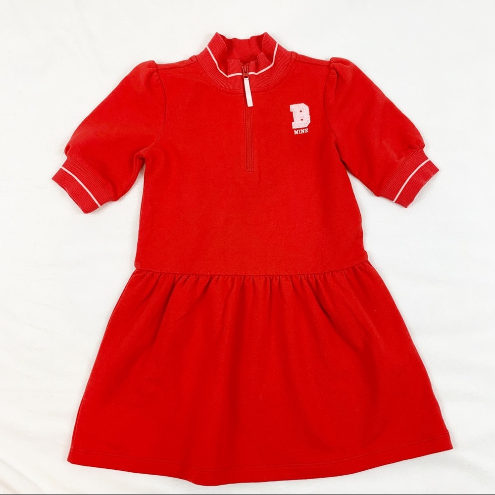Janie Jack short sleeve half zip sweatshirt dress‎